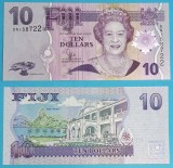 Fiji 10 Dollars 2011 &#039;Degetul lui Joske&#039; UNC serie: DN158722 p#111