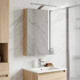 vidaXL Dulap cu oglindă pentru baie Stejar Sonoma 40 x 10,5 x 60,5 cm 889033