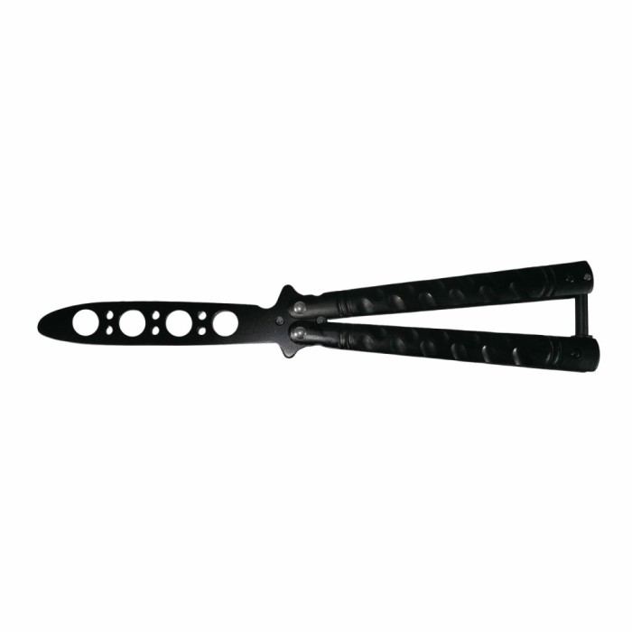 Briceag fluture de antrenament DEPOX&reg;, Wave Blade, 22 cm, negru