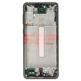 Carcasa Mijloc Samsung Galaxy A33 5G A336 Negru Originala + Butoane Volum Power
