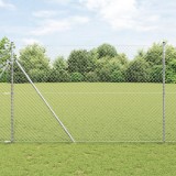 VidaXL Gard din plasă de lanț 1.6x10 m Oțel galvanizat