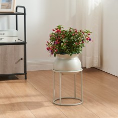 Suport plante Assen metal 31,5x19,5cm bej [en.casa] HausGarden Leisure foto