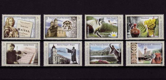 ✅RO 2009 ,LP 1844,&quot;Romania-Un Tezaur European&quot; , serie ,MNH