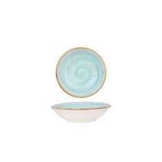 Bonna Farfurie ad&acirc;ncă - Aqua - Porţelan - 9 cm (50cc) - set de 2