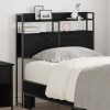 VidaXL Tăblie de depozitare Stejar negru 90 cm Lemn compozit