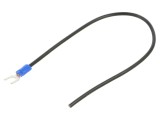Cablu neizolat negru 250mm cu terminale presate CHEVAL M5WI-250BK025