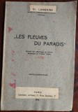 SCARLAT LAMBRINO: LES FLEUVES DU PARADIS/1924/DEDICATIE-AUTOGRAF/FRANCEZA+GREACA