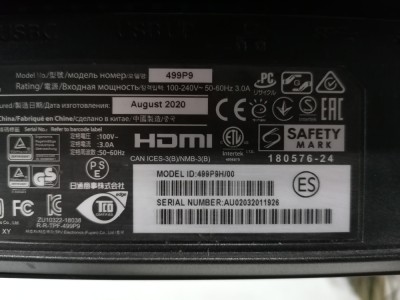 Dezmembrez Monitor PHILIPS 499P9H 499P9 Sursa Placa Baza Leduri Cabluri foto