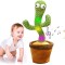 Jucarie interactiva cactus dansator, canta, lumineaza, repeta
