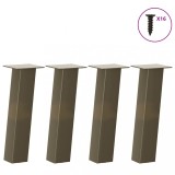 VidaXL Picioare pentru masă de cafea, 4 buc., oțel natural, 30 cm 4012499