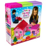 Cuburi de constructie, Construieste casuta, 36 piese