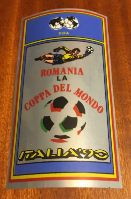 Abtibild FIFA - ROMANIA la COPPA DEL MONDO - ITALIA 90 (Ca nou!) foto