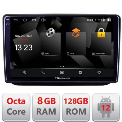 Navigatie Skoda Fabia 2 2009-2014 Android Octa Core Qualcomm 2K Qled 8+128 DTS DSP 360 4G Optical CarStore Technology foto