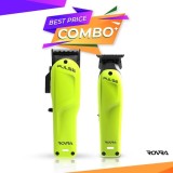 Cumpara ieftin Set ROVRA - PULSE - Masina de tuns verde + Masina de contur