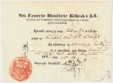 Valahia 1844 inam cu sigiliul domnitorului Gheorghe Bibescu decont transport cu 16 cai de poștă semnat Secretarul statului Emanoil Baleanu