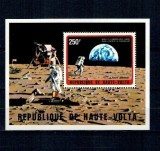 Haute Volta 1973 - Cosmonautica, aselenizarea, colita neuzata