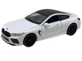 Macheta replica metal BMW M8 alb deschide usi, capota, portbagaj