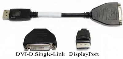 Adaptor cablu video DisplayPort to DVI-D NewTechnology Media foto