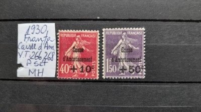 1930-Franta-YT=266,268-part.set-MH-YT=+100 E foto