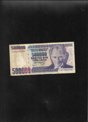 Turcia 500000 500.000 lira lire seria32041134 foto