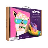 Set pictura cu argila usoara, 29*29 cm - lama, Okto