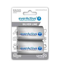 Baterie reincarcabila R20 D 5500mAh everActive Silver Line-Conținutul pachetului 1x Blister