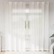 vidaXL Perdele Voile cu Oeje 2 buc Alb 4102151