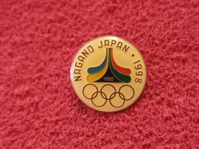 Insigna Ski - Jocurile Olimpice de iarnă din 1998 NAGANO (Japonia) foto