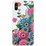 Husa silicon pentru Xiaomi Mi 8 Pro, Mandala Flowers