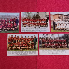 Lot 5 calendare (de buzunar) rugby-CSM SIBIU(anul 1978,1979,1980,1981 si 1983)