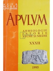 Nicolae Josan (red.) - Apulum, vol. XXXII (Editia: 1995) foto