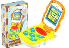 Telefon mobil de jucarie pentru bebe cu sunete si lumini foto