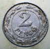 1.564 UNGARIA WWII 2 PENGO 1941, Europa, Aluminiu