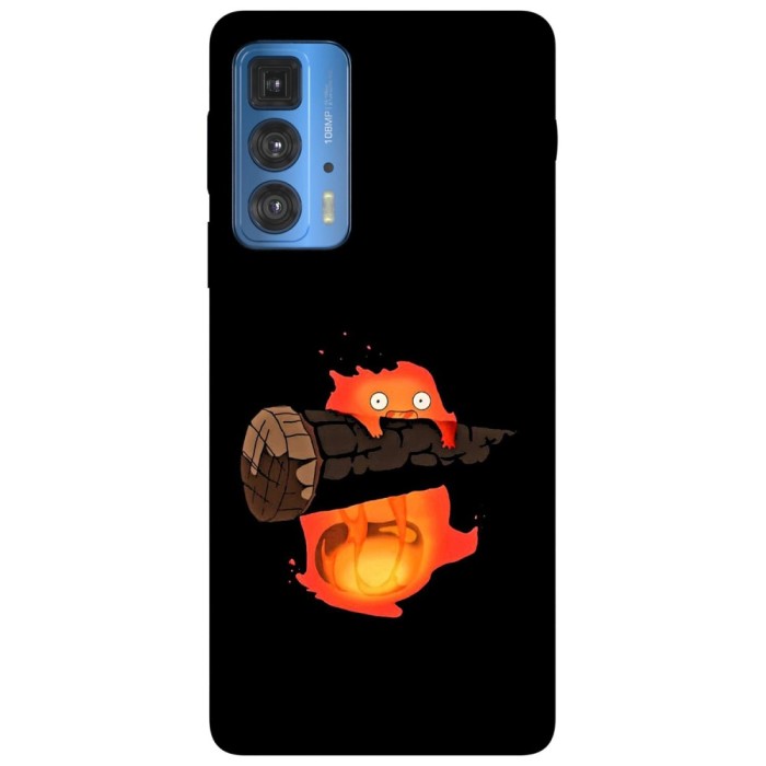 Husa compatibila cu Motorola G20 model Hi am calcifer, Silicon, TPU, Viceversa
