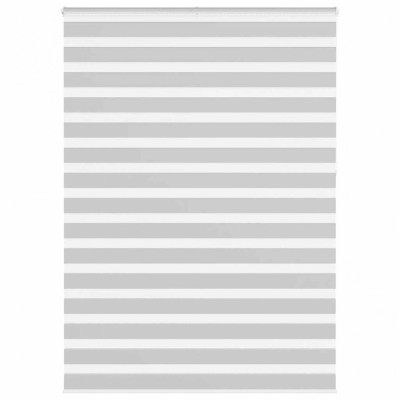 vidaXL Jaluzea tip zebra gri deschis lățime țesătură 155,9cm poliester foto