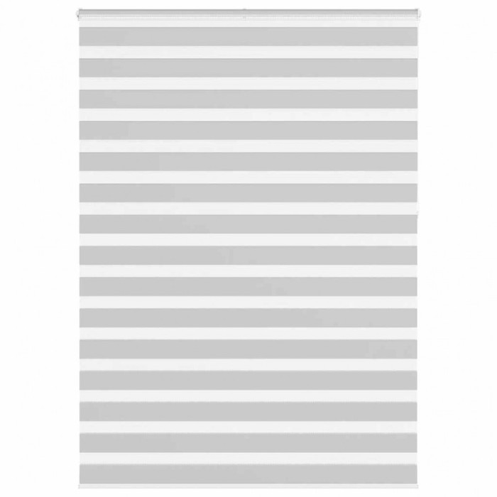 vidaXL Jaluzea tip zebra gri deschis lățime țesătură 155,9cm poliester