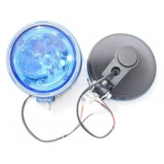 Proiector rotund si pozitie cu &quot;angel eyes&quot; 24v FI22 albastru