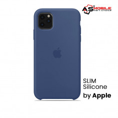 Husa din silicon, slim, iphone 11 PRO, produs OEM Apple, calitate premium (Linen Blue) foto