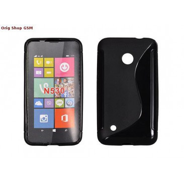 HUSA SILICON S-LINE NOKIA LUMIA 530 NEGRU foto