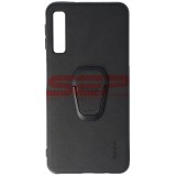 Husa Samsung Galaxy A7 2018, Hoco, TPU, Piele Eco, Protectie Camera, Negru