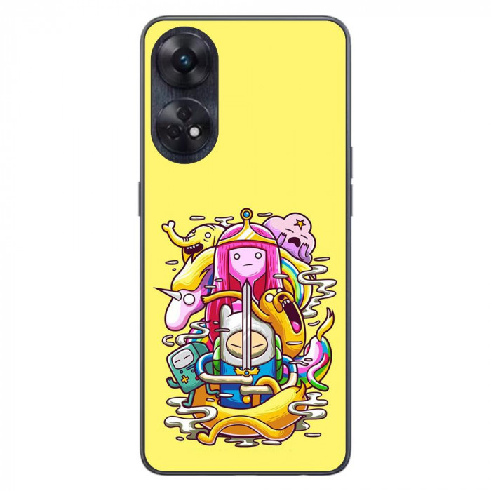 Husa compatibila cu Oppo Reno8 T 4G Silicon Gel Tpu Model Adventure Time Poster