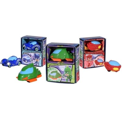 Set 3 masinute Pj Masks, metal mini diecast,5cm,albastru foto