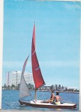 Bnk cp Mamaia - Pe lacul Siutghiol - circulata - marca fixa, Printata, Constanta