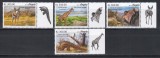 Angola 2019 - Faună - Specii endemice din Angola, Serie cu Tapsuri pe Dreapta, MNH