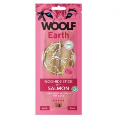 Woolf Dog Earth NOOHIDE L Batona?e cu Somon 85 g foto