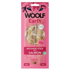 Woolf Dog Earth NOOHIDE L Batonașe cu Somon 85 g foto