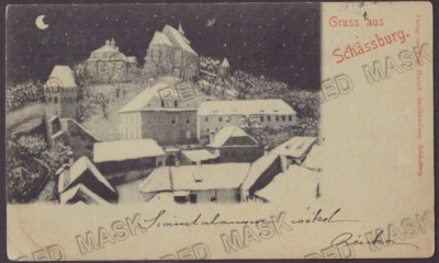 1016 - SIGHISOARA, Litho, Romania - old postcard - used - 1899 foto