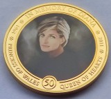 409. Moneda Insulele Cook 1 dollar 2011 (Princess Diana - In Memory)