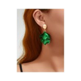 Cumpara ieftin Cercei Petale, Verdant - 026132