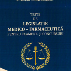 Teste de legislație medico-farmaceutice pentru examene și concursuri